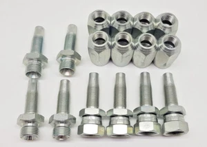 Wiederverwendbarer Hydraulikschlauch Fitting/Einsatz Buchse BSP Reparatursatz 16 Stück 1/2 2 Draht - Bild 1 von 1