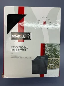 NEU Nexgrill 29" Holzkohlegrill Abdeckung schwarz 29"Bx26"Tx45"H Modell 700-0025 PVC - Bild 1 von 5