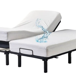 Waterproof Split King Mattress Protector for Adjustable Bed 2PCs Mattress Cov... - Picture 1 of 9