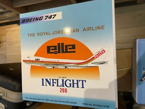 Inflight IF742RJ1218P Alia Boeing 747-200 JY-AFA Diecast 1/200 Model Airplane - Picture 1 of 1