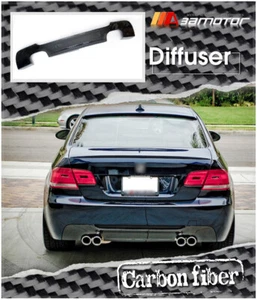 Carbon Fiber MTech Rear Bumper Diffuser Quad fits BMW E92 3-Series Coupe M Sport - Imagen 1 de 4
