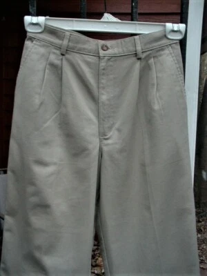 Pantalones de vestir para niño SONOMA plisados caqui pierna recta talla 14 R Foto 1 de 4