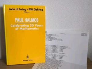 PAUL HALMOS CELEBRATING 50 YEARS OF MATHEMATICS John Ewing + Personal Letter - Bild 1 von 8