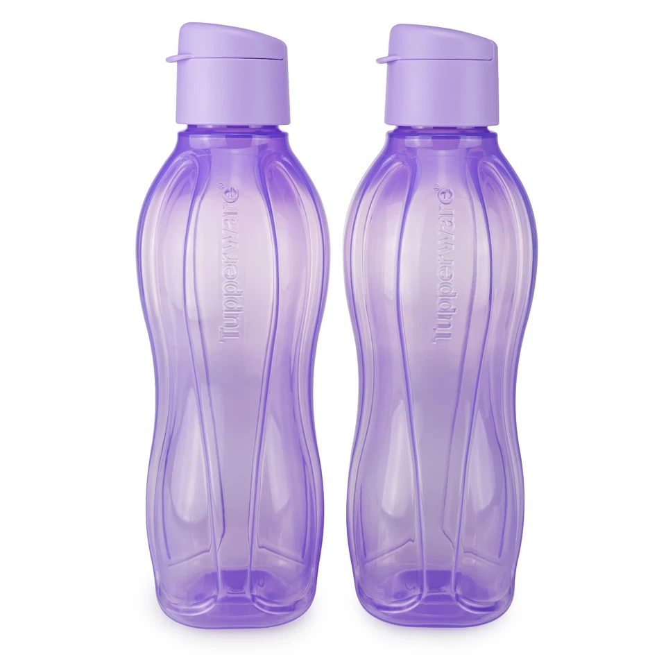 Tupperware EcoEasy 2x Flasche 750 ml Trinkflasche Flieder Clipverschluss - Bild 1 von 1