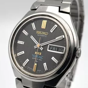 KING SEIKO VANAC Watch Automatic 34.5mm Men's Black Dial Round 5246-6041 Used - Picture 1 of 9