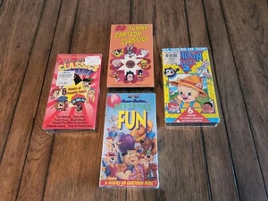 VHS Cartoon Factory Sealed LoT! (4) Bugs Bunny, Flintstones, Hanna-Barbera vtg + - Picture 1 of 12