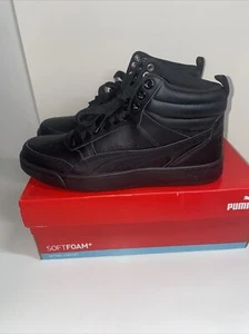 Puma Rebound Street V2 High Top  Mens Black Sneakers Casual Shoes 36371601 - Picture 1 of 6