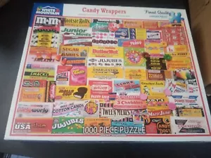 Puzzle 1000 pezzi involucri di caramelle bianche di montagna - usato una volta - Foto 1 di 3