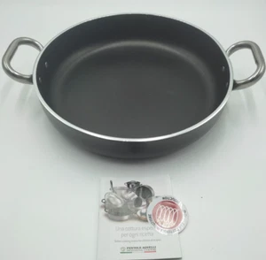 Pentole Agnelli Padella 2 Manici 32cm All Black Acciaio Inox Induzione Antiaderente - Foto 1 di 9