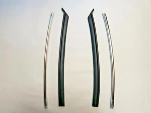 1971-1976 Cadillac 2dr Chrome Sash & Quarter Window Seal - Set - New - Picture 1 of 1