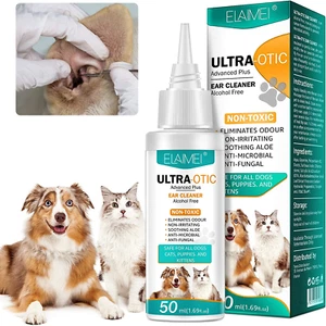 Dog Ear Cleaner, Ear Infection Treatment for Dogs and Cats, Pet Removal Ear Hair - Picture 1 of 13