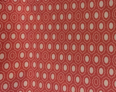 OOP "Lily" Fabric By Alice Kennedy For Timeless Treasures Bright Pink White 2Yds - Image 1 of 4