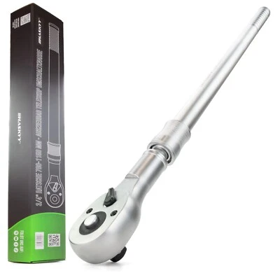 HASKYY Carraca telescópica carraca de cambio 3/4" XXXL trinquete 78-115 cm par 1412Nm