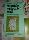 DDR  Wanderkarte Westlicher Thüringer Wald   Landkarte Touristverlag  Berlin