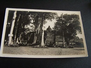Vintage RP Postcard Borobudur Buddhist Temple Java Indonesia Asia Far East - Picture 1 of 2