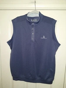 Pebble Beach Dry-Luxe Performance Quarter Snap Sleeveless Golf Vest Men's Large - Picture 1 of 6