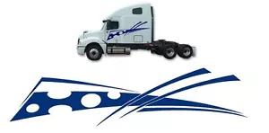 SEMI #4 DECAL SET VINYL GRAPHICS HOLES TRIBAL TRAILER MOTOR HOME  RV CAMPER VAN - Picture 1 of 2