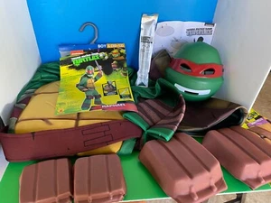 Nuevo Disfraz Halloween 7 Piezas Niño Talla L 10-12 Tortugas Ninja Rafael ~ Envío Gratis - Imagen 1 de 2