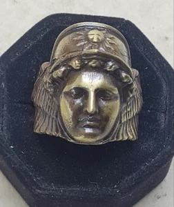 Roman Style Handmade Bronze Ring Ancient Bronze Vintage look spqr - Picture 1 of 5