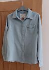 LADIES SHIRT,HORSEWARE, IRELAND, SIZE 14 (L)LONG SLEEVE,BLUE,WHITE POKKA DOTS,