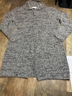 Jennifer George Sweater Womens Mohair Cotton Blend Gray Knit Open Front Cardigan - Image 1 of 4