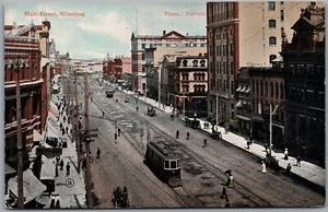 Postcard Winnipeg Manitoba Main Street Photo by William Notman - Picture 1 of 2