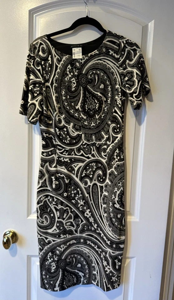 Vestido Etro Paisley gola redonda comprimento do joelho manga sino tamanho 42 - Imagem 1 de 1