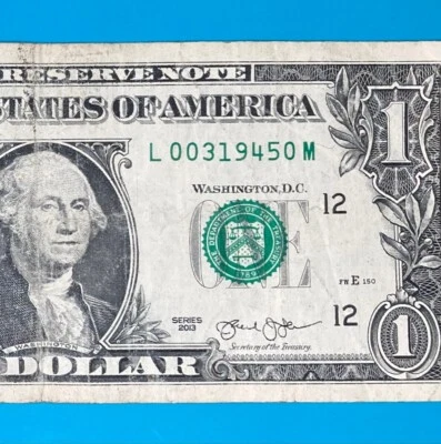 March 1945 (L 00319450 M) MONTH / YEAR $1 One Dollar Bill (_03 / 1945_) - Image 1 of 4