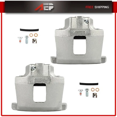 Pinzas de freno delanteras con par de soportes para 1978-1980 AMC AMX 1979 1980 81 Jeep CJ7 Foto 1 de 4