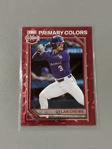 2023 ELITE EXTRA PRIMARY COLORS RC DYLAN CREWS WASHINGTON NATIONALS - Pc-10 - Picture 1 of 3
