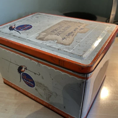 Antique metal toffee tin Edward Sharp & Sons LTD Kreemy Works Maidstone Kent - Image 1 of 4