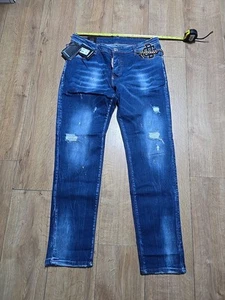 DSQUARED2 JEANS SLIM DENIM 34 VITA VEDI 📸s e DESCRIZIONE - Foto 1 di 7