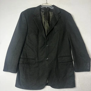 Giacca blazer cappotto sportivo lana cashmere uomo Oscar De La Renta taglia 42L lungo grigio - Foto 1 di 6