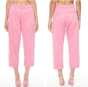 Pantalones Cortos Plisados Pistola Rosa Mujer 30 Cintura Sueltos Tiro Alto Bolsillo Causal - Imagen 1 de 10