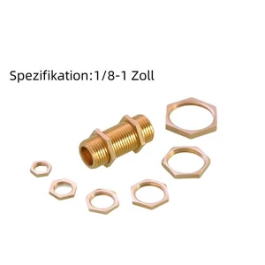 Halbe Muttern Messing dünne Sechskant-Kontermutter Befestigung Kontermutter - Picture 1 of 9