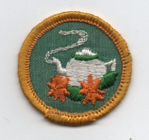 Anfitriona, insignia de competencia Cadette GS, respaldo de tela/gasa (1963-70) - Imagen 1 de 1