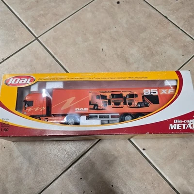 Joal 1:50 Scale DAF 95XF Orange Truck Trailer Ref 342 Diecast Model Boxed. - Image 1 of 2