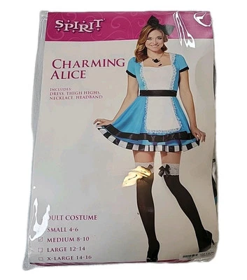 Disfraz de Alicia Encantadora Med. 8-10 Conjunto Adulto Sexy Vestido Vestido-Solo Diadema  Foto 1 de 3