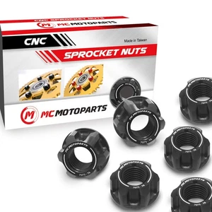 Black Rear Hub Sprocket Flange Nut For Triumph Daytona 675R 11 12 - Picture 1 of 6