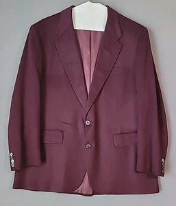 Giacca blazer cappotto sportivo NEIMAN MARCUS uomo viola lana prugna TAGLIA 44R - Foto 1 di 9