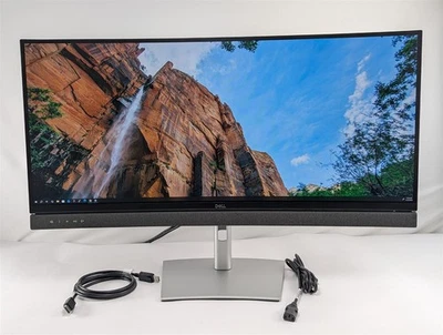 Dell C3422WE 34” Curved Video Conferencing Monitor Webcam USB-C 3440x1440 - Image 1 of 4
