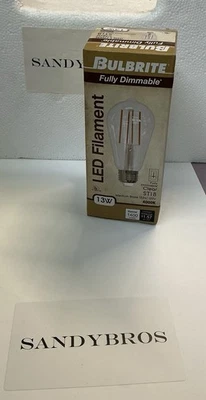 Bulbrite 776936 LED ST18 Bulb, (Pack of 1), Clear, Dimmable, 13w, MED BASE E26 - Image 1 of 4