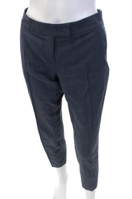 Akris Punto Women's Button Closure Straight Leg Dress Pants Gray Size 6 - Image 1 of 4
