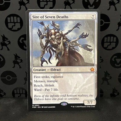 Sire of Seven Deaths FDN Foundations MTG  Card Mythic, M/Nm Condition Regular - Image 1 of 2