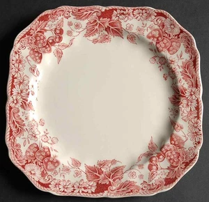 Plato de ensalada cuadrado rosa Johnson Brothers Strawberry Fair 284294 - Imagen 1 de 1