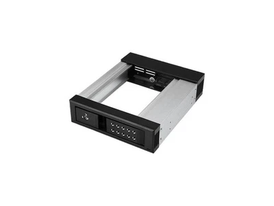 StarTech HSB1SATSASBA 5.25 to 3.5 Hard Drive Hot Swap Bay - Aluminum - Trayless - Image 1 of 4
