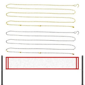 Cadena de medición de red de voleibol de 2,5 m/8,2 pies cadena de medición de red de voleibol de 2 piezas - Imagen 1 de 9