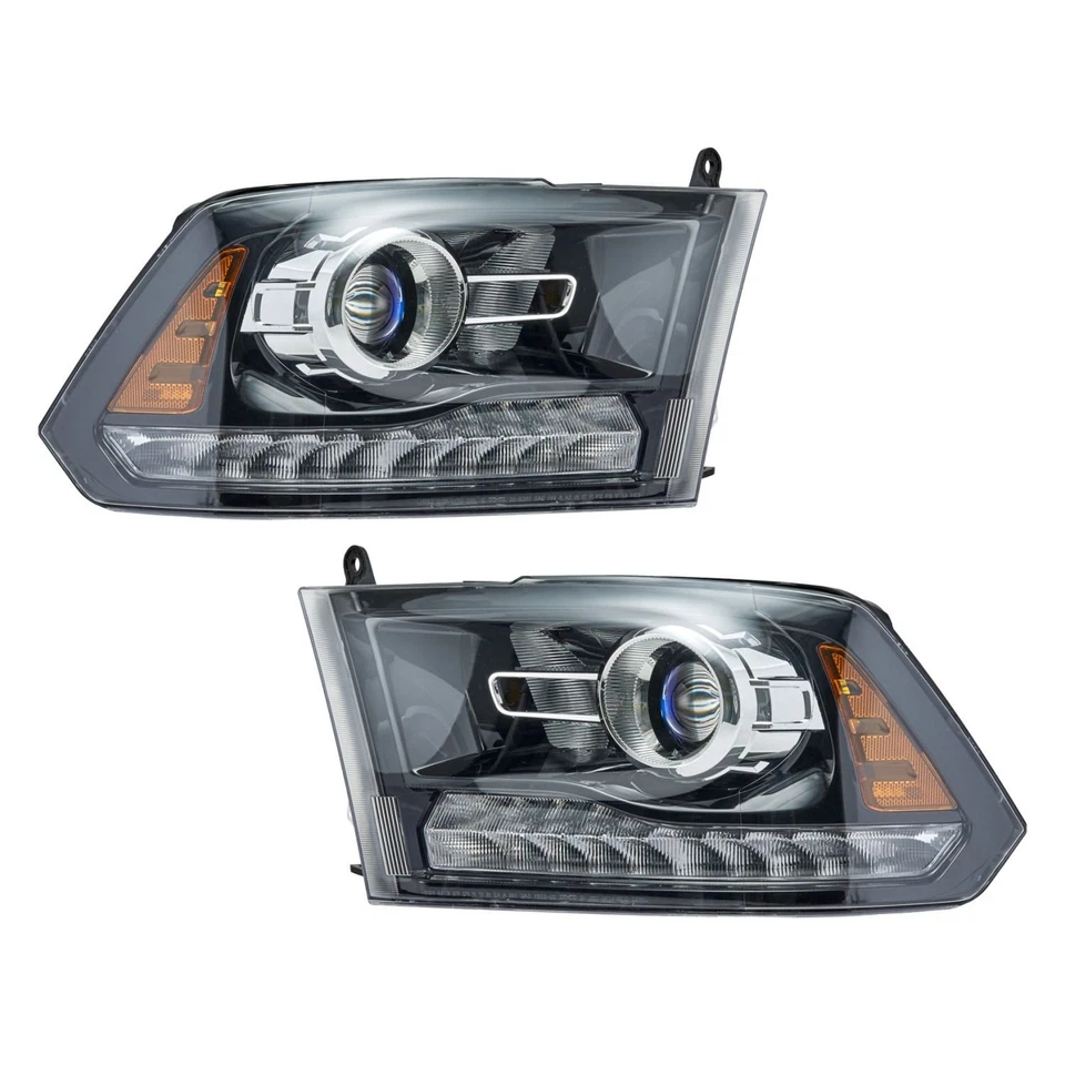 For Ram 1500 13-14 Headlight Set Driver & Passenger Side Replacement Headlight - Image 1 of 1