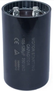 105-126 MFD (uF) Condensatore Avviamento Motore Compatibile per Centralina Franklin...  - Foto 1 di 4
