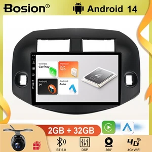 Android 14 Car Stereo Radio For Toyota RAV4 Rav 4 2005-2013 DAB+/CarPlay 2G+32GB - Picture 1 of 22